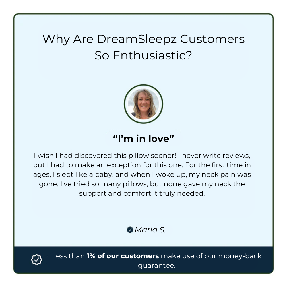 The Original DreamSleepz Pillow — Wake Up Pain-Free, Energized & Ready for Your Day