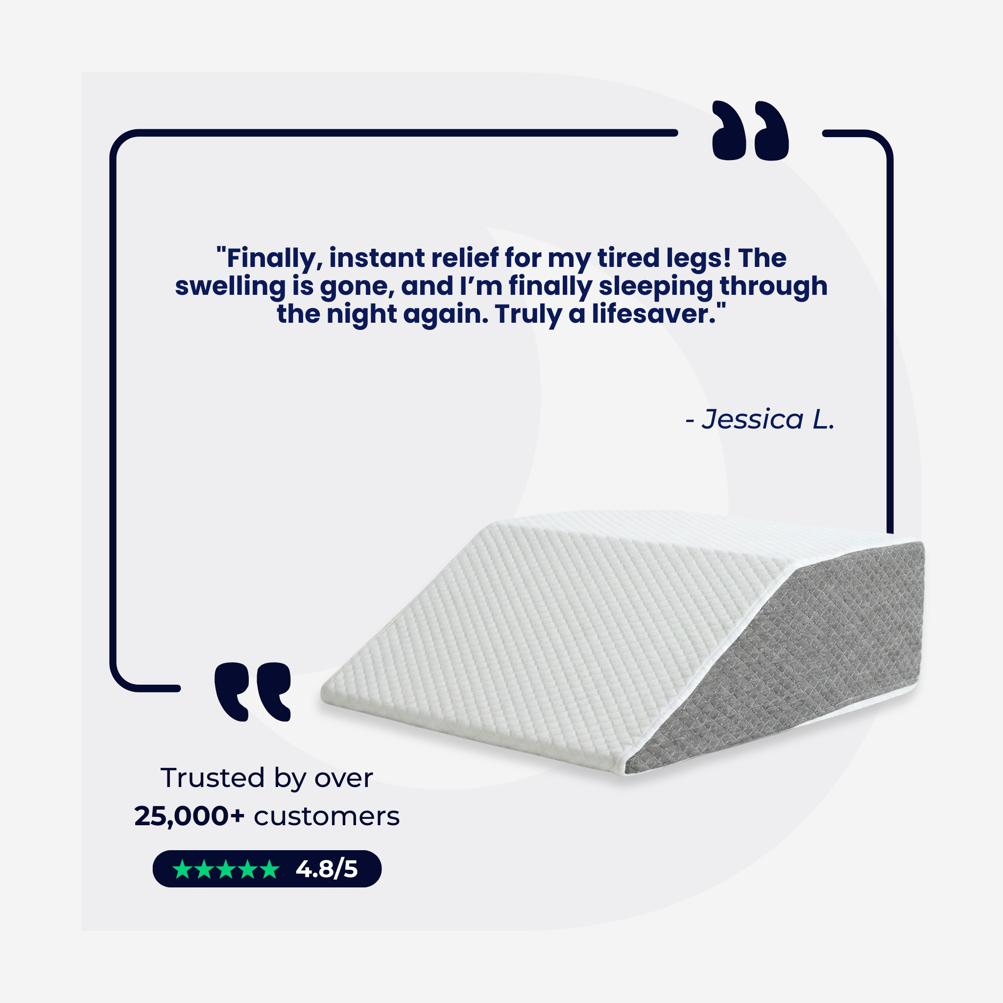 The DreamSleepz Elevation Wedge – Instant Relief for Heavy, Swollen Legs